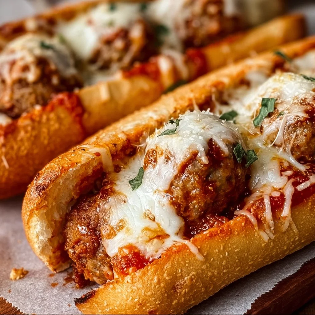 Cheesy Meatball Subs