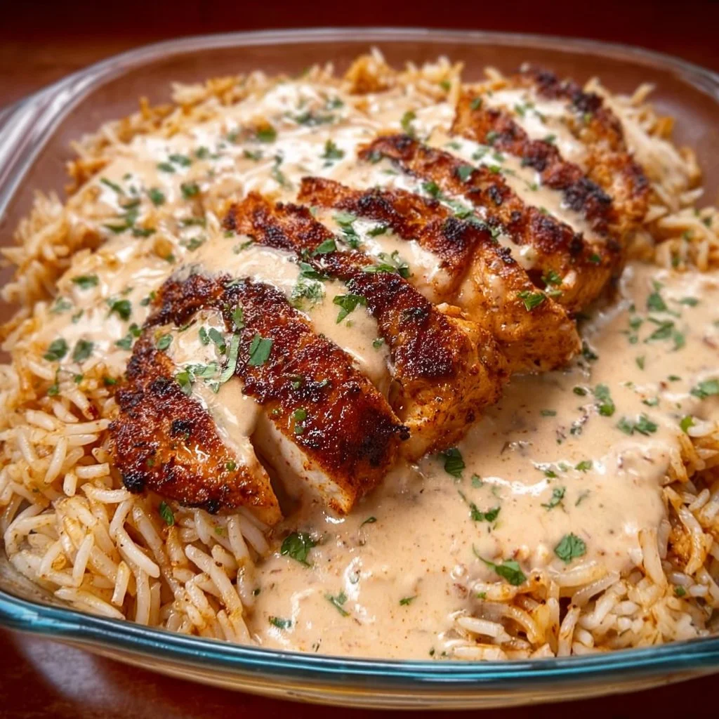 High Protein Creamy Cajun Chicken & Rice