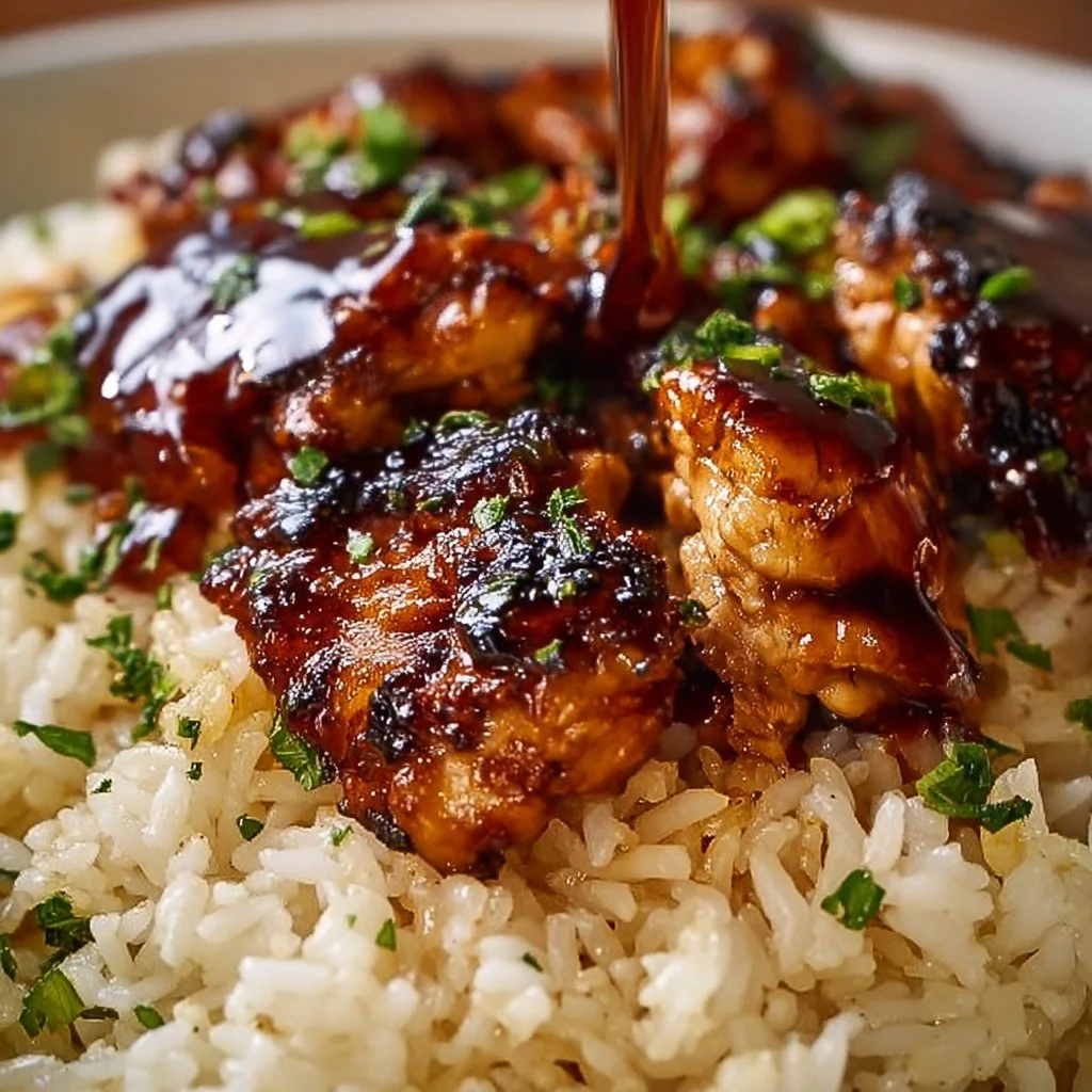 Honey BBQ Chicken Rice
