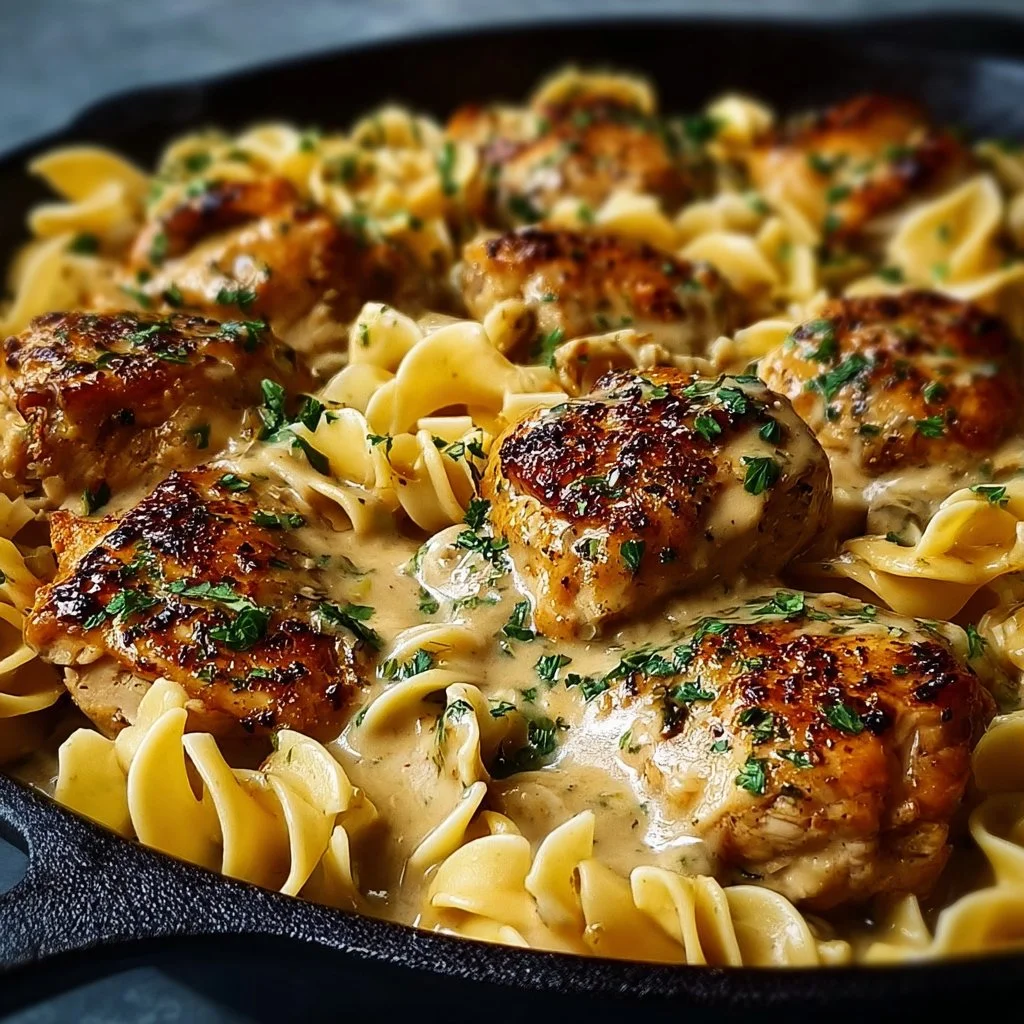 One-Pan Chicken with Buttered Noodles