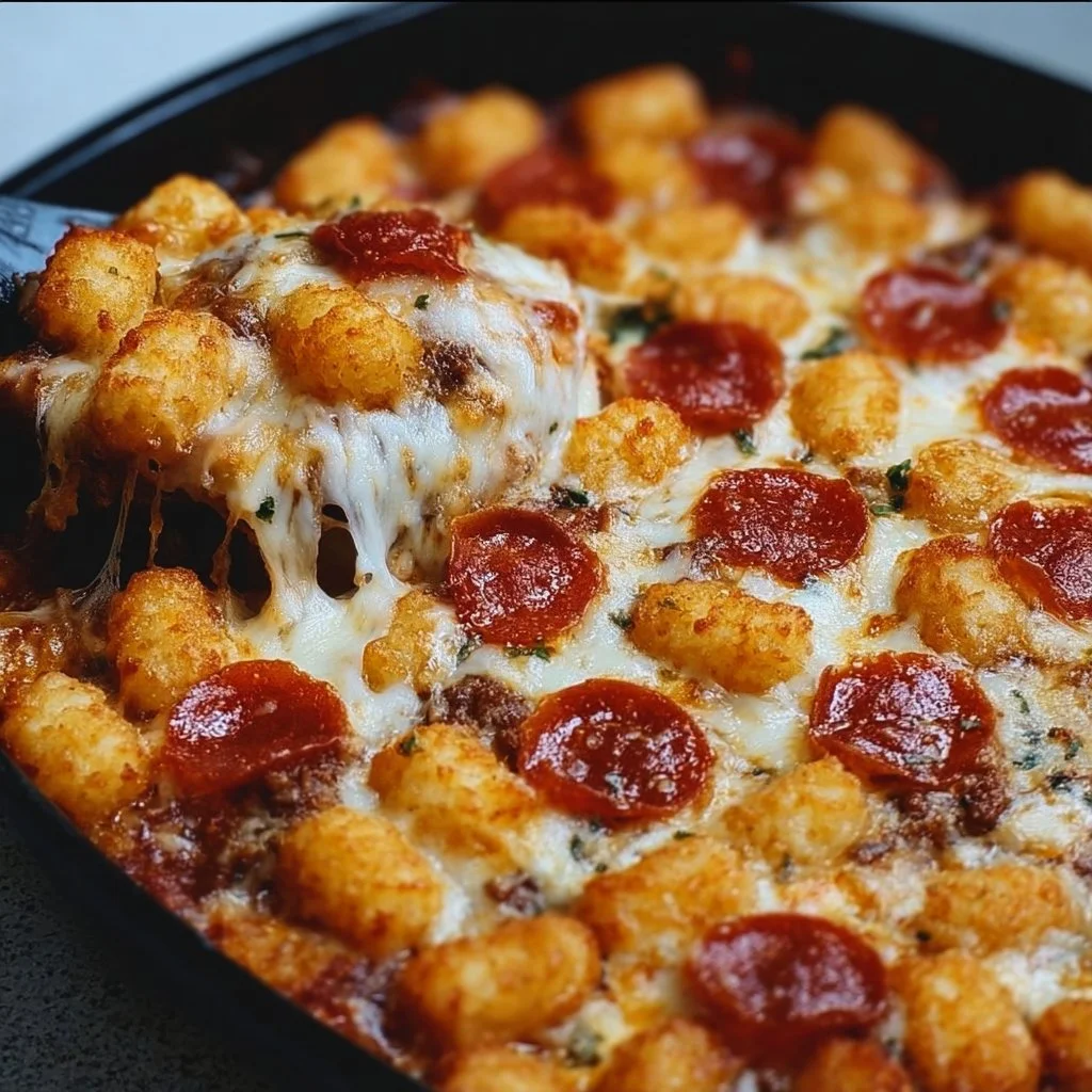 Pizza Tot Casserole