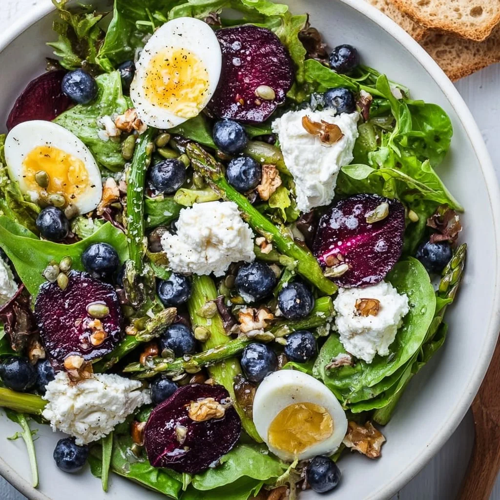 Best Easter Spring Salad with Goat Cheese