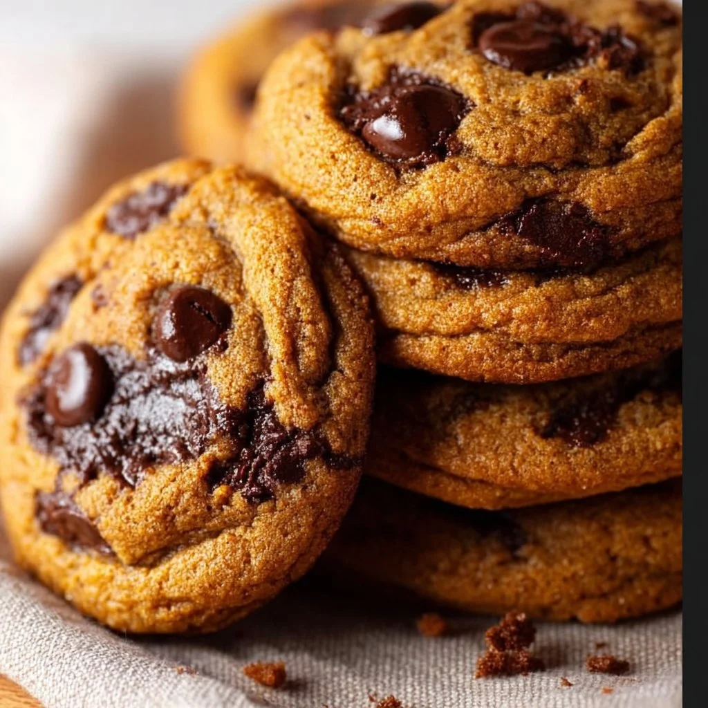 Brown Butter Pumpkin Chocolate Chip Cookies
