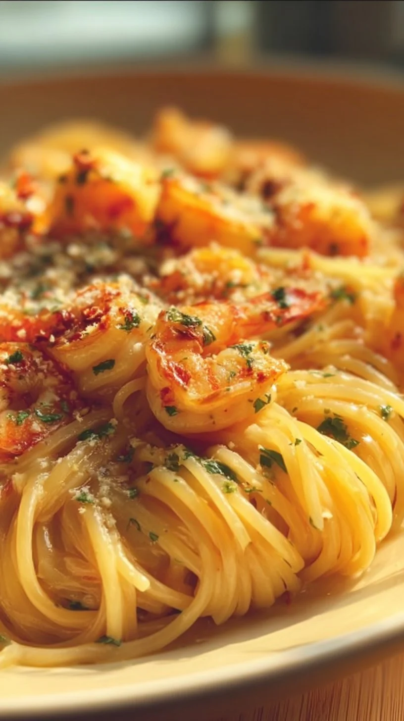 Delicious Cajun Shrimp Pasta with spicy shrimp in creamy sauce