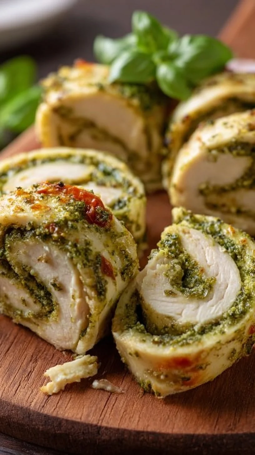 Chicken and Pesto Pinwheels