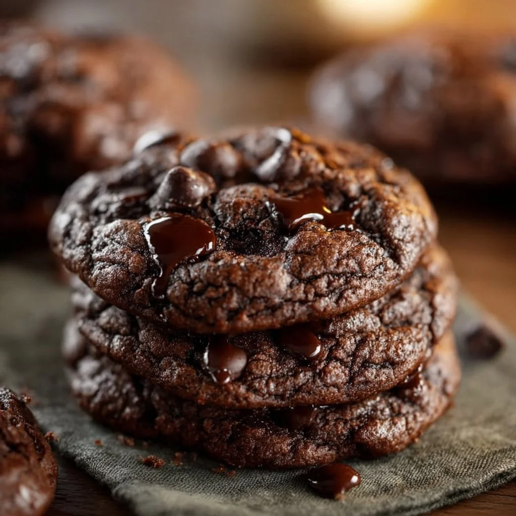 Chocolate Lover's Double Chocolate Chip Cookies