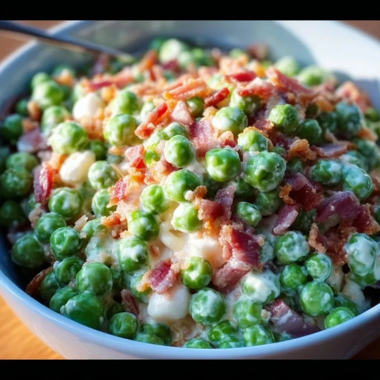 Classic Pea Salad with Bacon - a delicious and fresh side dish recipe