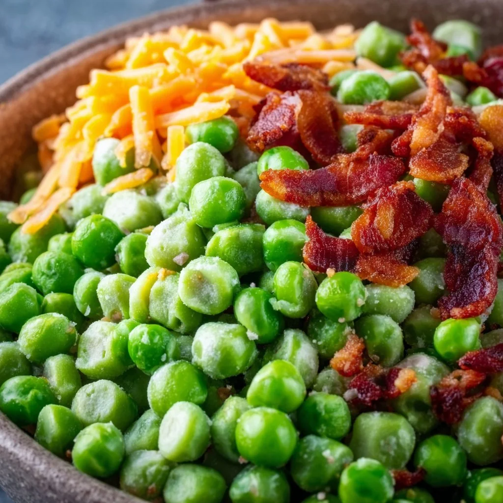 Classic Pea Salad with Bacon