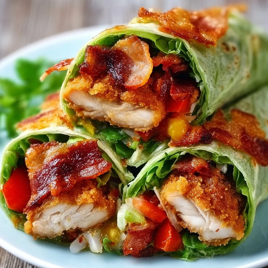 Crispy Chicken Bacon Wraps