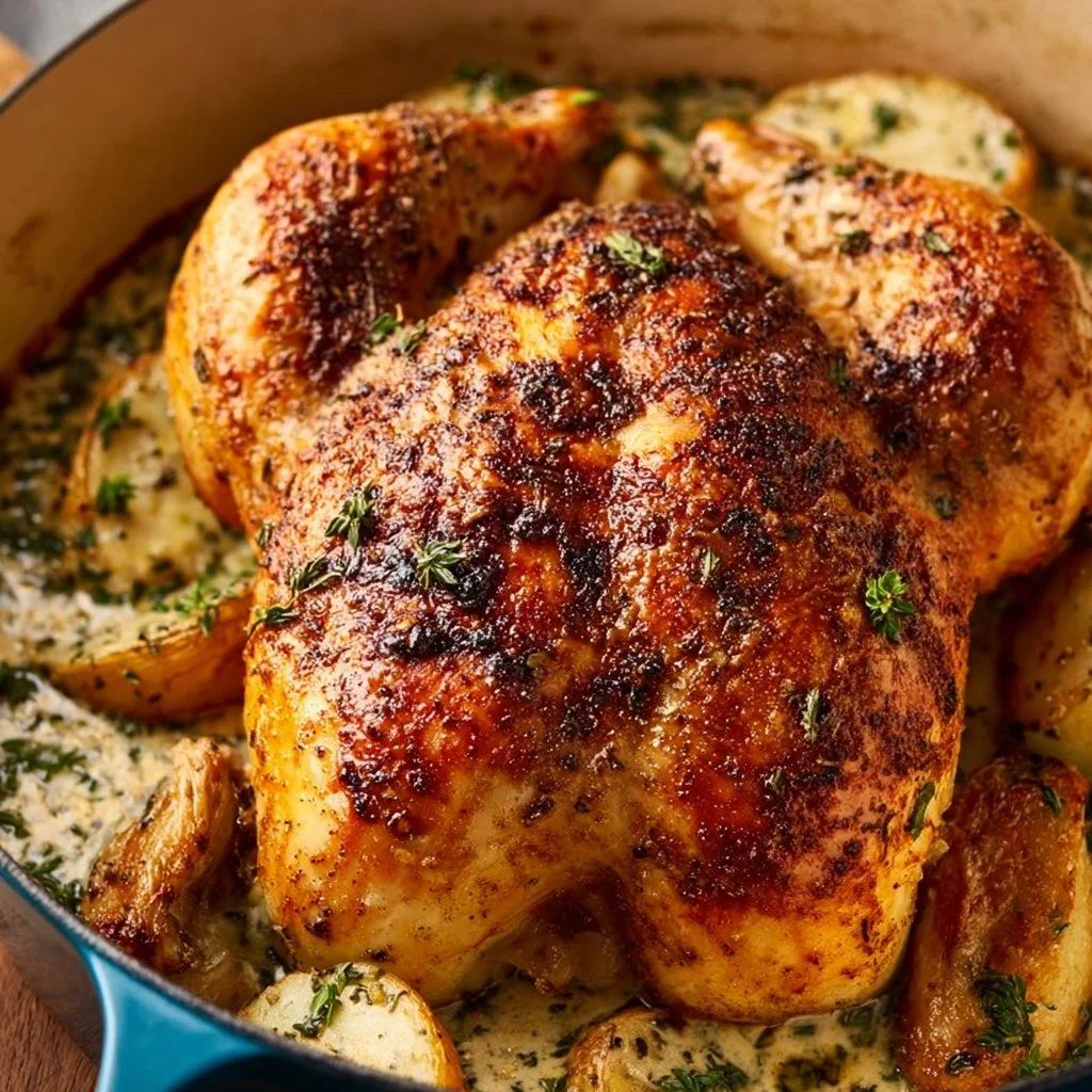 Dutch Oven Roast Chicken