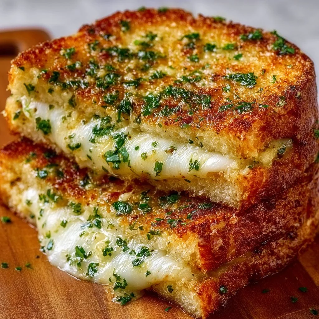 Garlic Bread Grilled Cheese