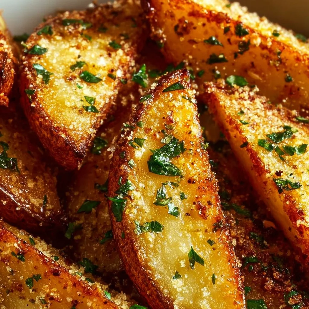 Garlic Parmesan Potato Wedges