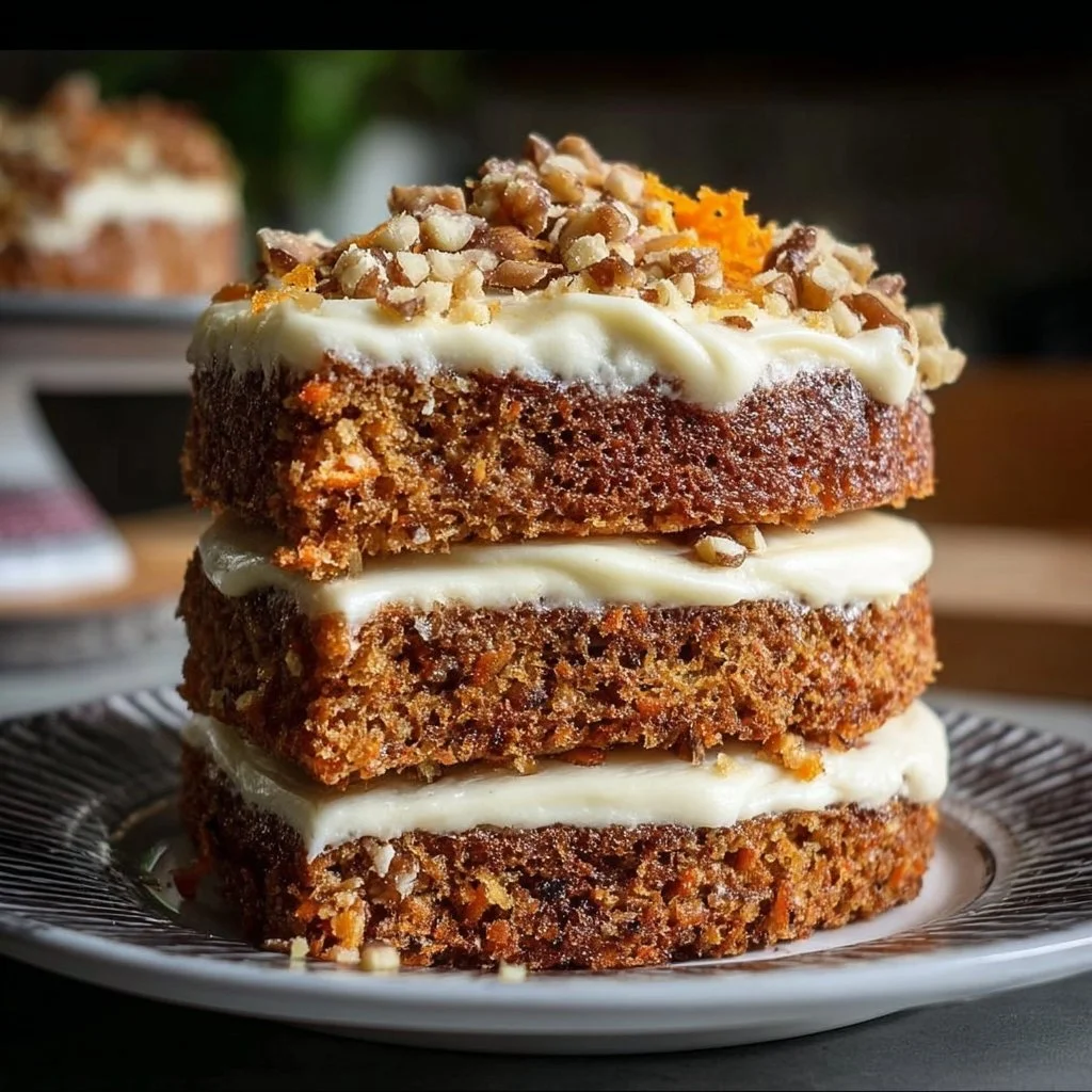 Gordon Ramsay's delicious carrot cake with cream cheese frosting and spices