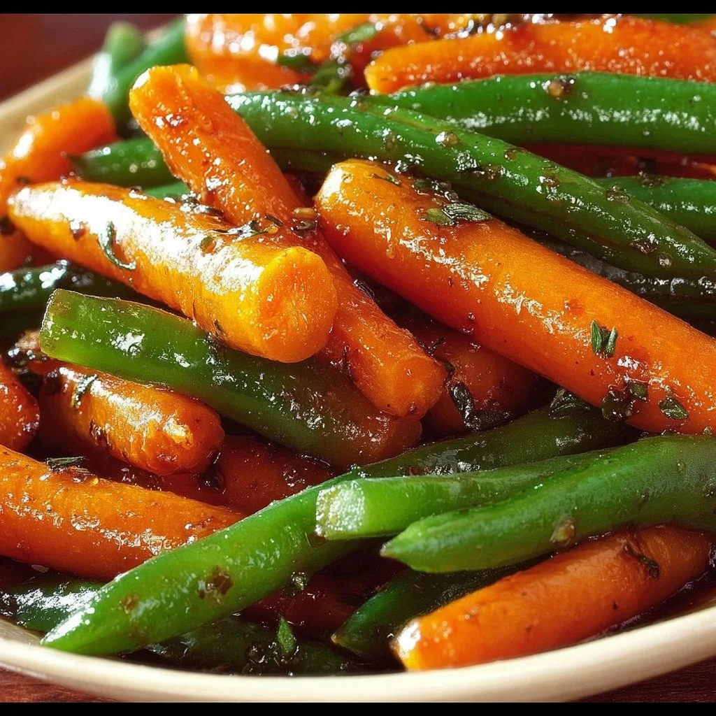 Honey Glazed Carrots & Green Beans