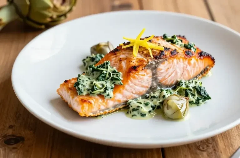 Creamy Spinach and Artichoke Stuffed Salmon: Irresistible Weeknight Joy