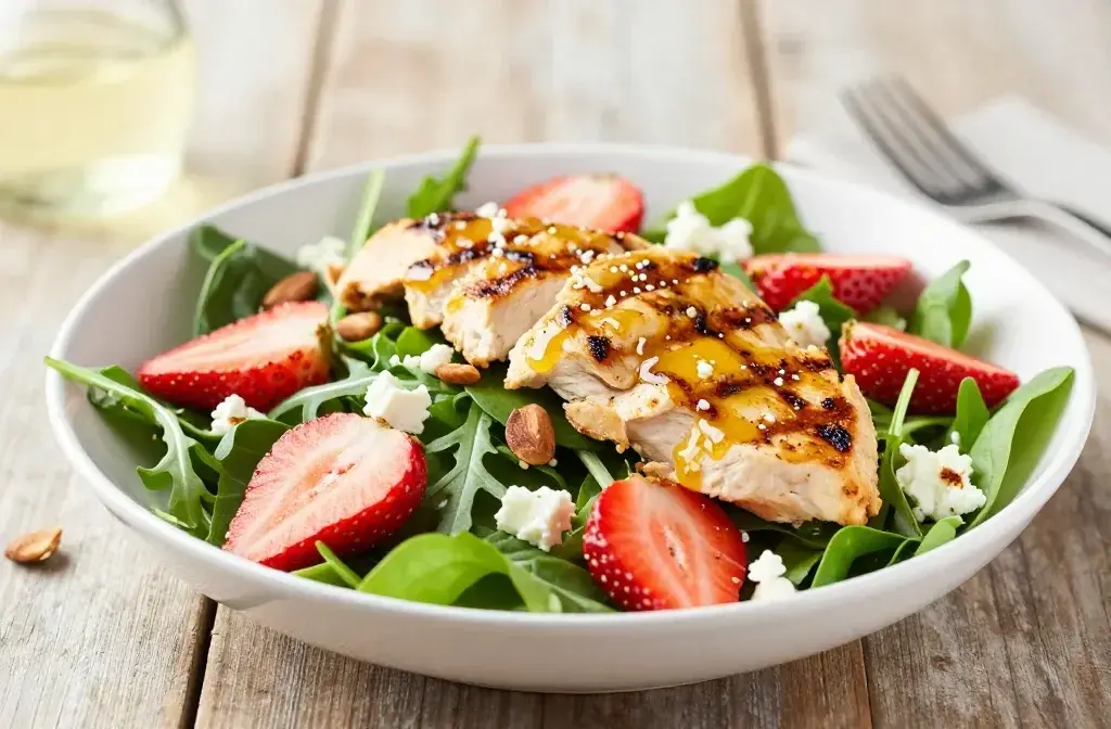 Grilled Chicken and Strawberry Spring Salad: Bright, Bold, Summer Grub