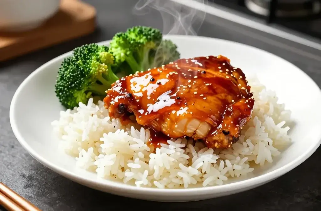 Teriyaki Chicken with Spring Broccoli and Rice: Weeknight Wow
