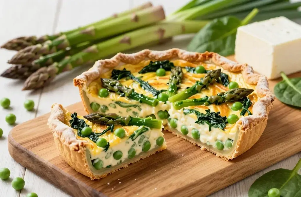 Spring Veggie and Goat Cheese Quiche: Fresh Weekend Win