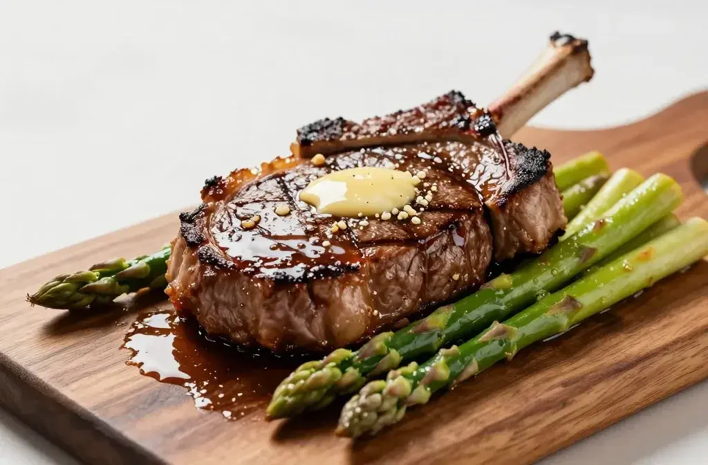 Garlic Butter Steak with Spring Asparagus: Weeknight Wow