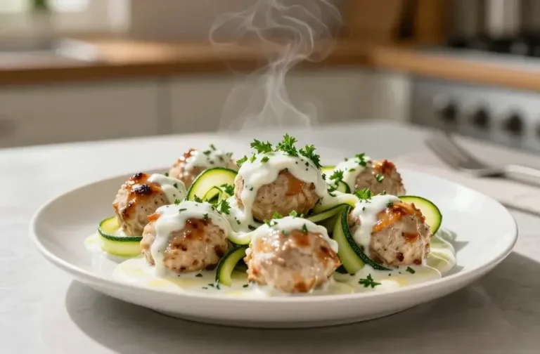 Light Spring Turkey Meatballs with Zucchini: Bright & Easy