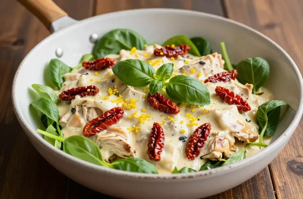 Creamy Tuscan Chicken with Spring Greens: Weeknight Wow