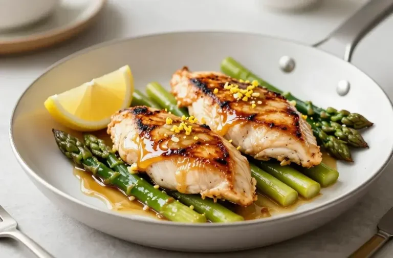 Lemon Garlic Chicken with Asparagus Skillet: Weeknight Wow
