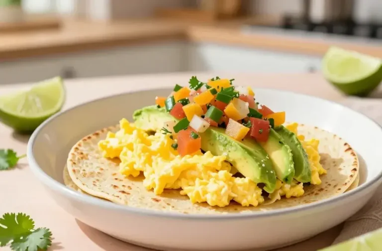 Spring Breakfast Tacos with Avocado and Eggs: a Bright Taco Morning