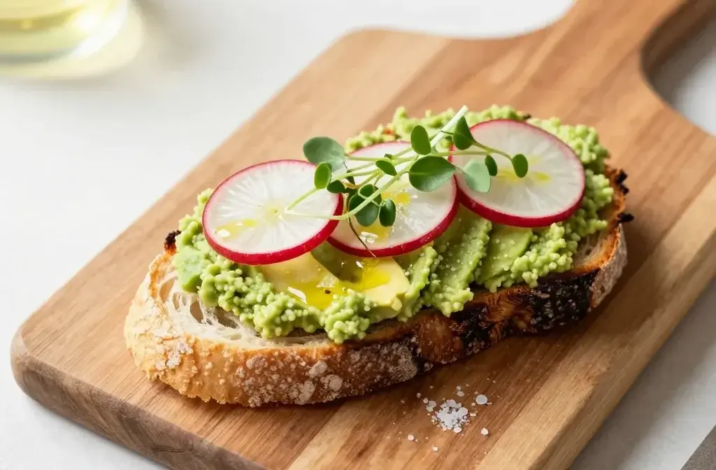 Spring Avocado Toast with Radish and Microgreens: Fresh Morning Yum