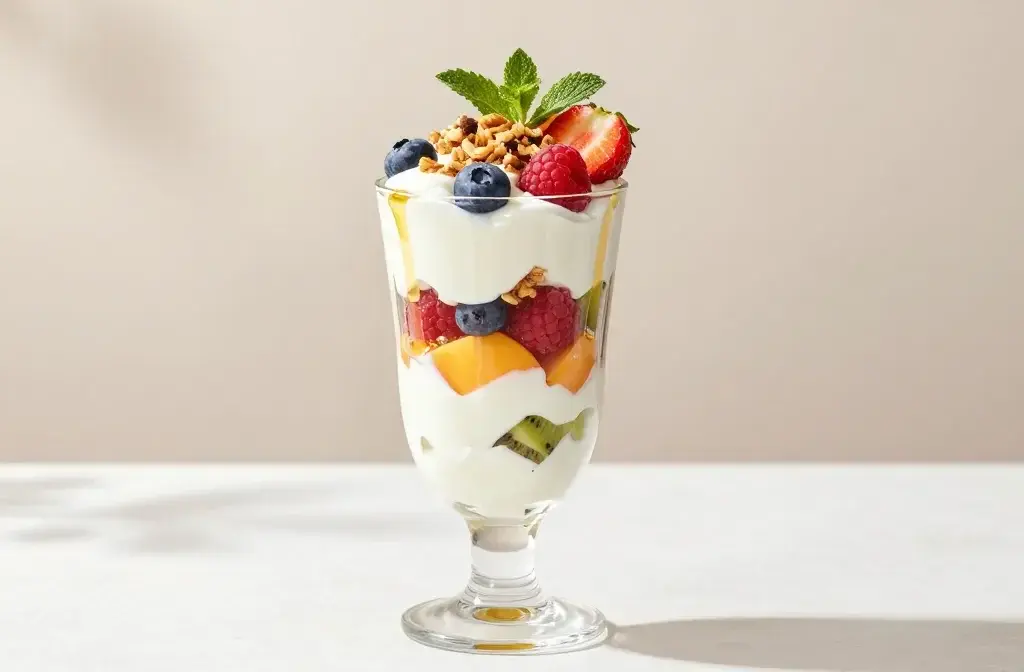 Honey Yogurt Parfait with Fresh Spring Fruit: Sunshine in a Glass