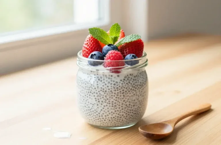 Coconut Chia Pudding with Fresh Spring Berries Brunch Joy