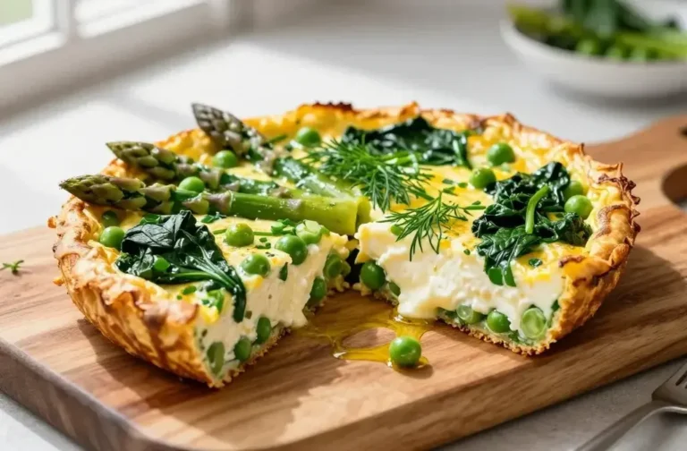 Spring Veggie and Goat Cheese Frittata: Bright Breakfast Flavor