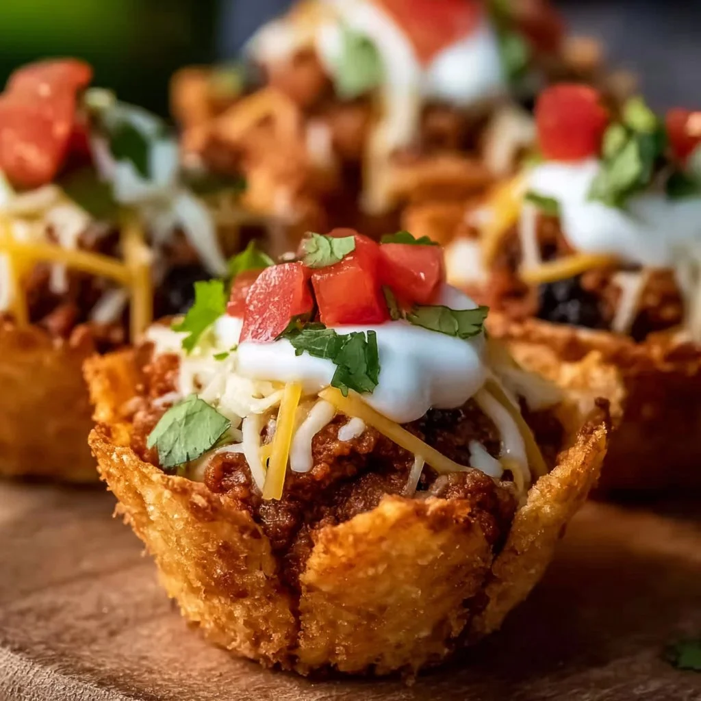 Irresistible Mini Taco Cupcakes