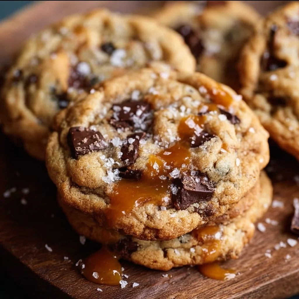 Irresistible Salted Caramel Chocolate Chip Cookies
