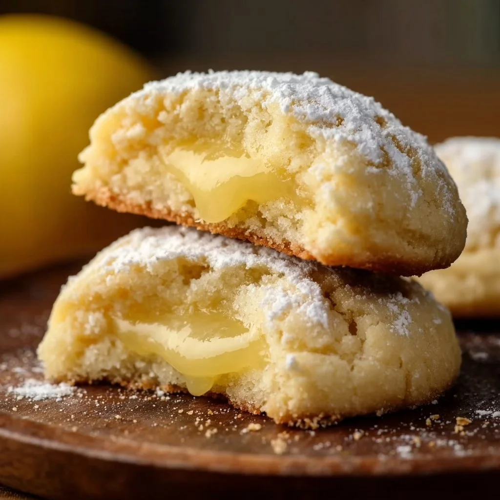 Irresistible Stuffed Lemon Cookies