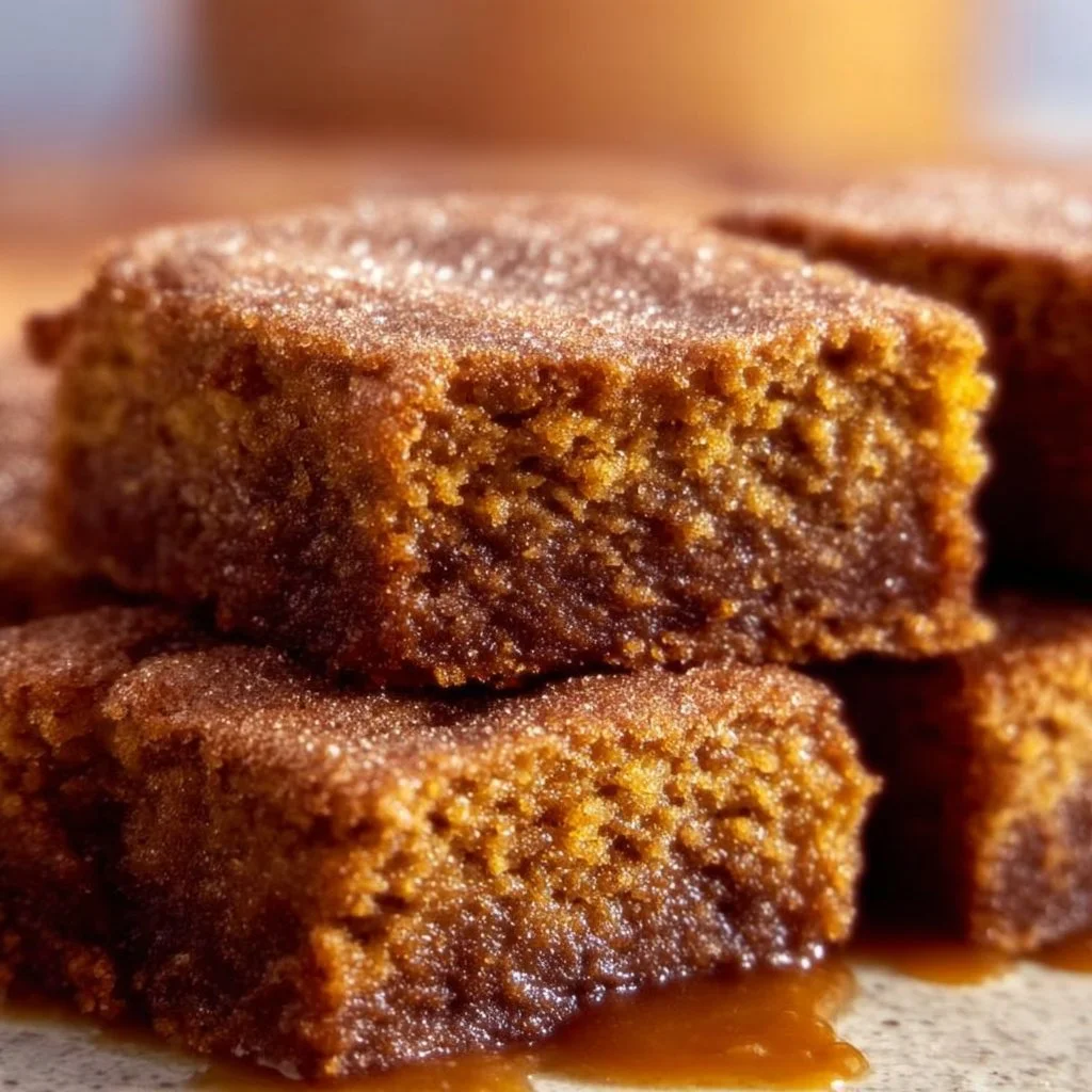 Irresistibly Soft Pumpkin Snickerdoodle Brownies
