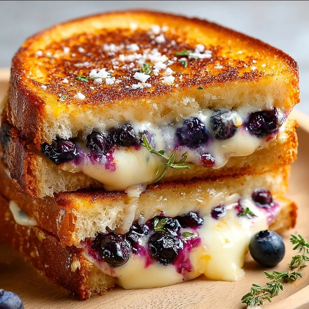 Juicy Blueberry Grilled Cheese