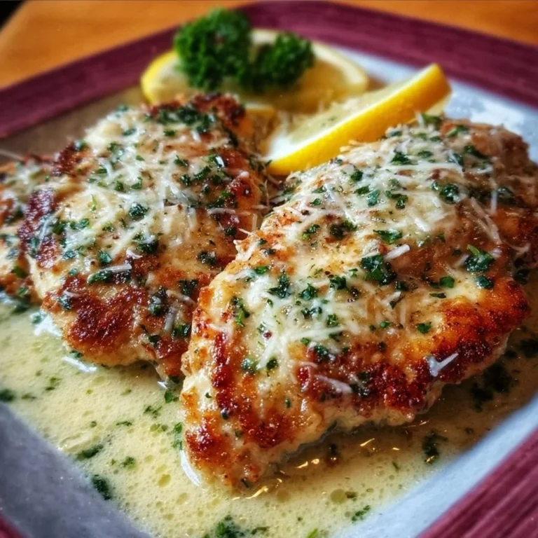 Lemon Chicken Romano dish with zesty lemon and Romano cheese topping.