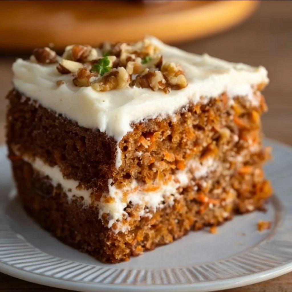 Old Fashioned Carrot Cake with Homemade Cream Cheese Frosting