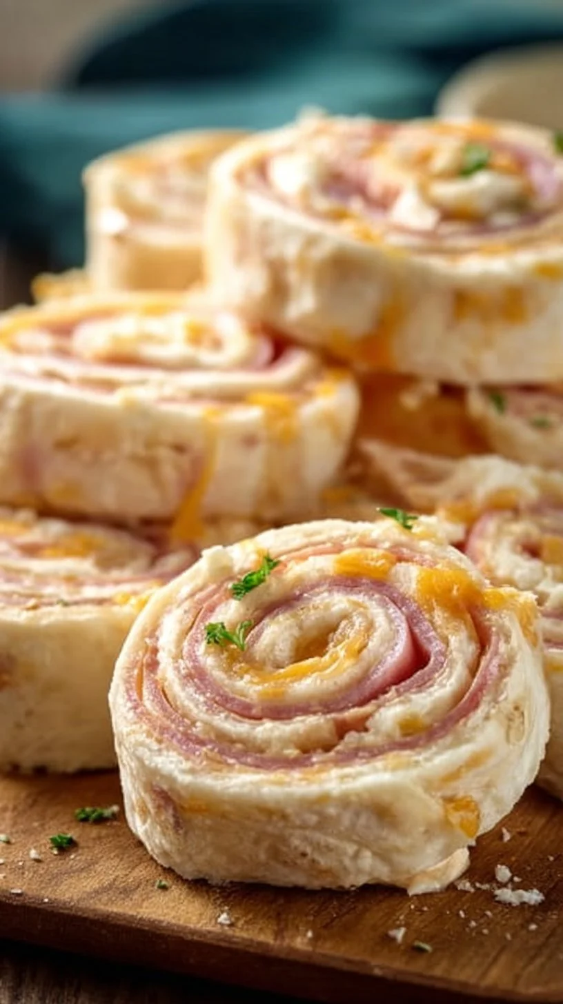 Ranch Ham & Cheese Tortilla Pinwheels