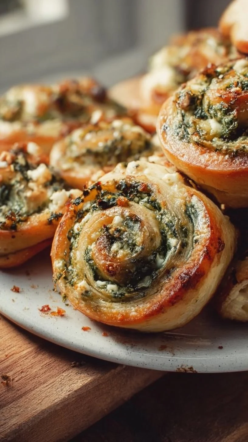 Spinach and Feta Pinwheels