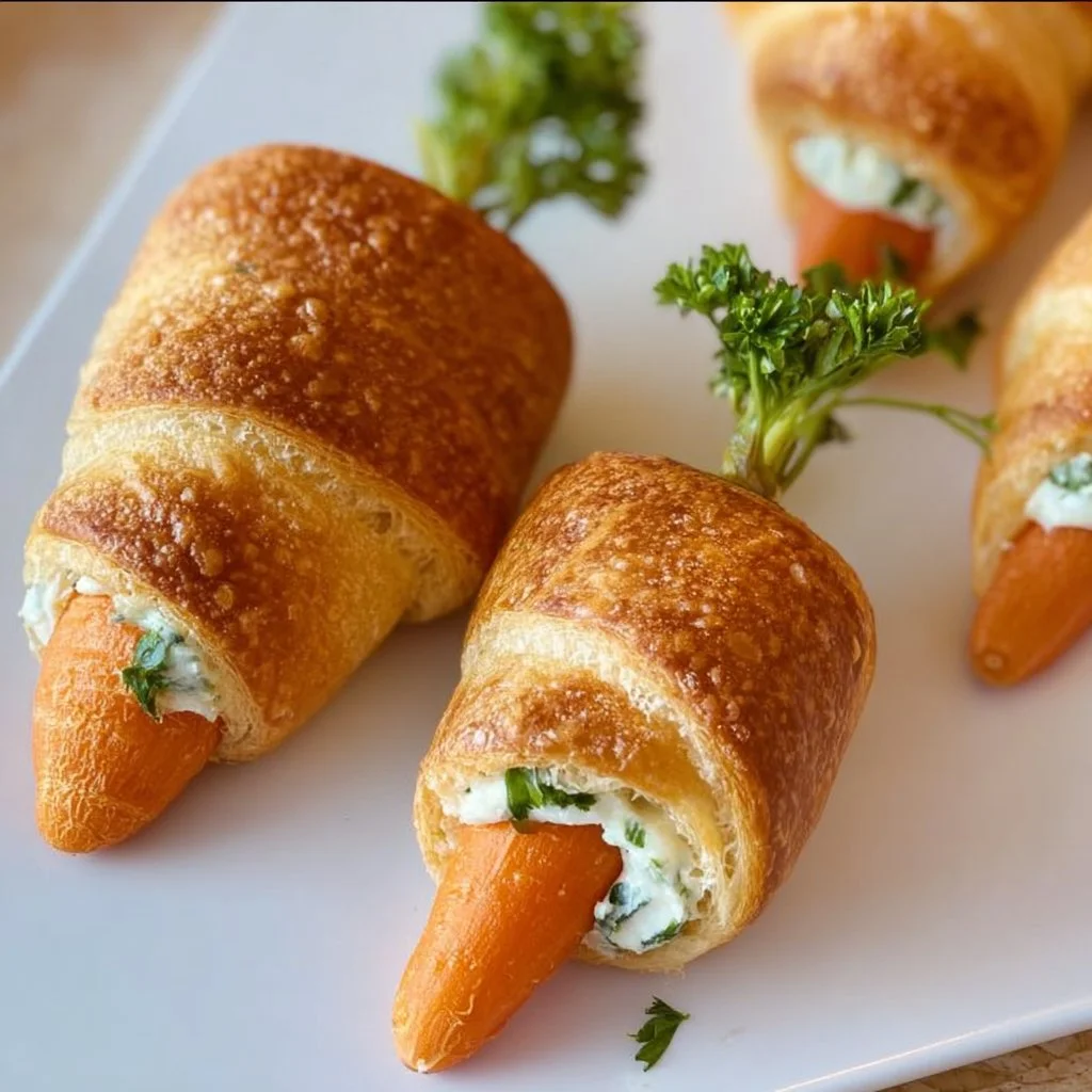 Stuffed Crescent Roll Carrots
