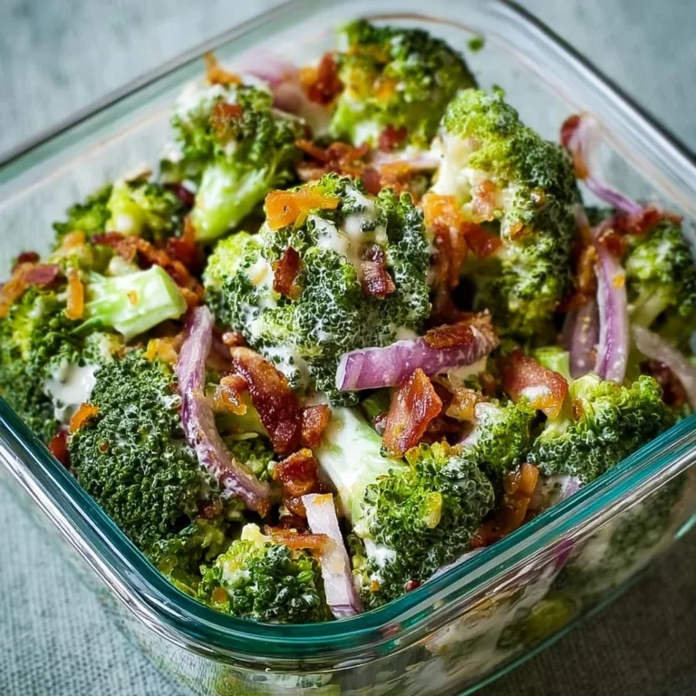 Tasty broccoli salad meal prep with fresh vegetables and healthy toppings