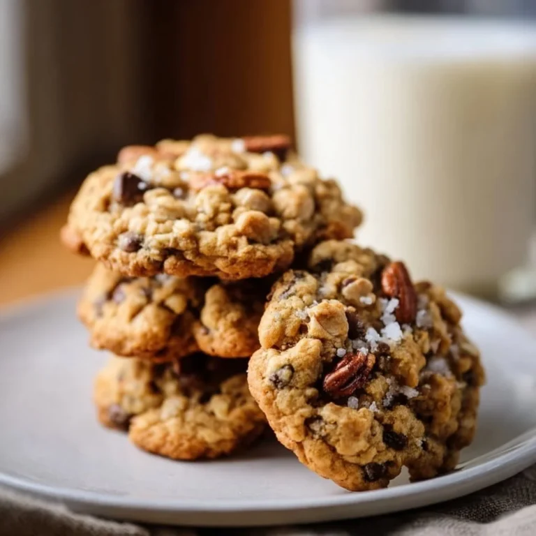 Homemade Texas Cowboy Cookies loaded with chocolate chips and walnuts