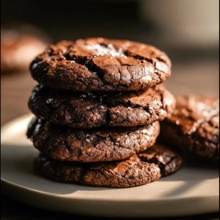 Delicious homemade brownie cookies with chocolate chunks and a fudgy texture