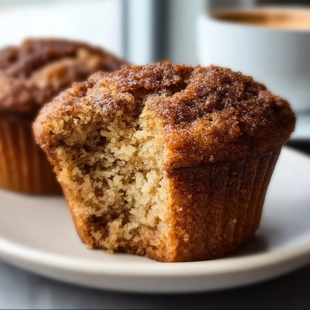 Delicious Coffee Cake Banana Bread Muffins ready to be enjoyed.