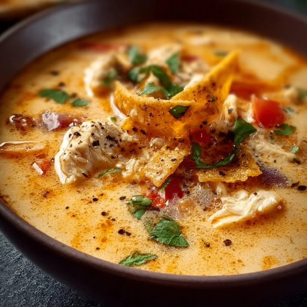 Creamy Chicken Tortilla Soup