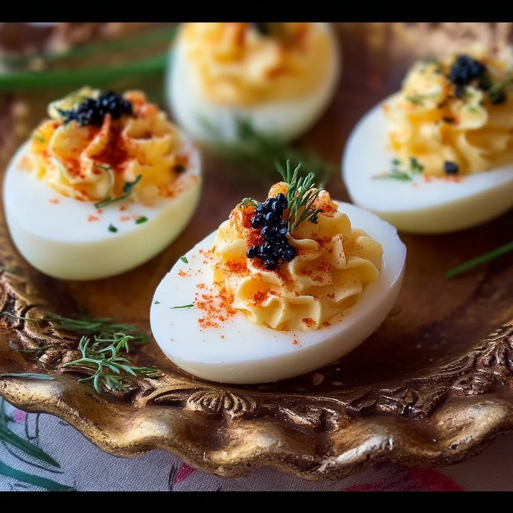 Deviled Eggs Royale
