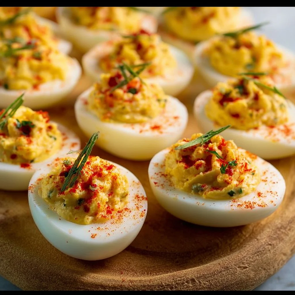 Easy Classic Southern Deviled Eggs with Relish