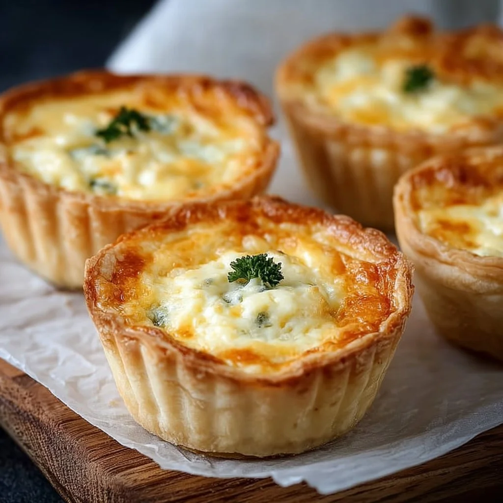 Fluffy Mini Cheese Quiches