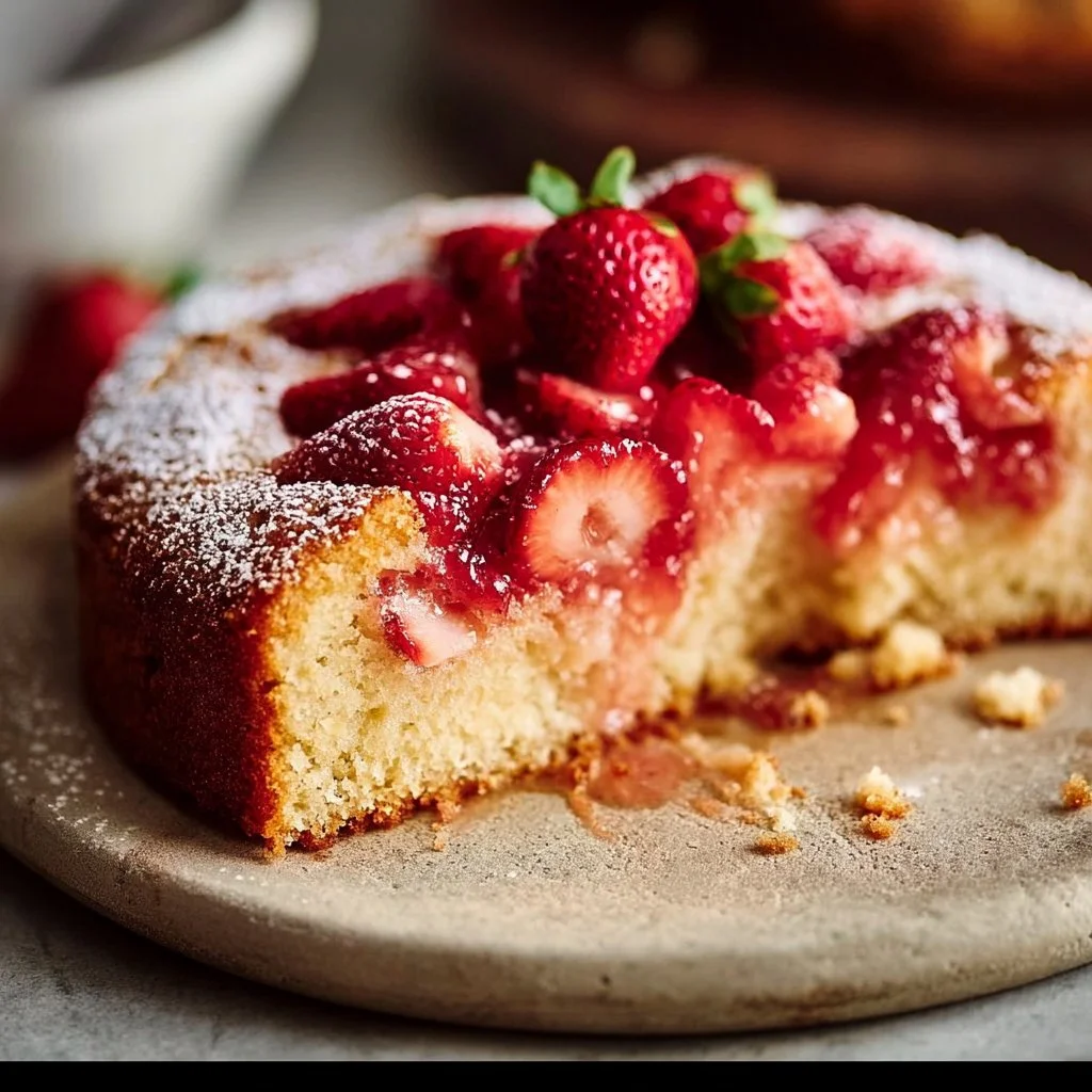 French Strawberry Cake